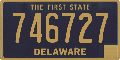 DE license plate 746727