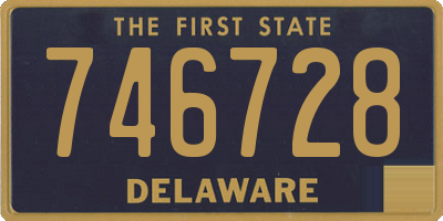 DE license plate 746728