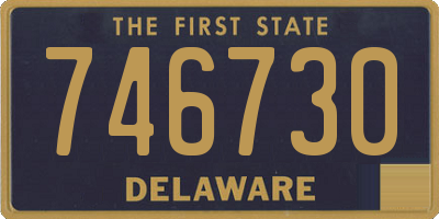 DE license plate 746730