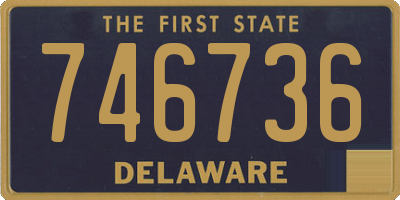 DE license plate 746736