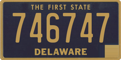 DE license plate 746747