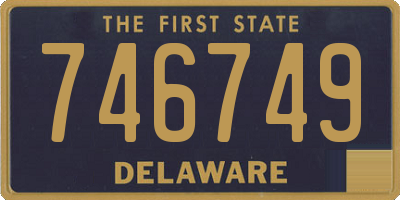 DE license plate 746749