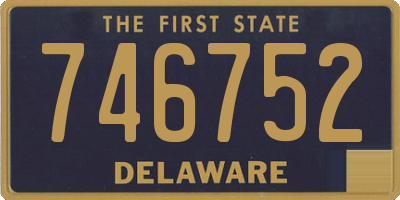 DE license plate 746752