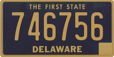 DE license plate 746756