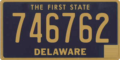 DE license plate 746762