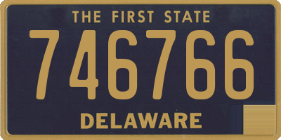 DE license plate 746766