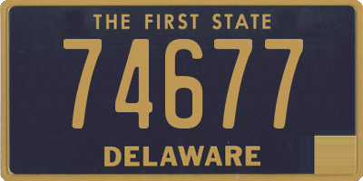 DE license plate 74677