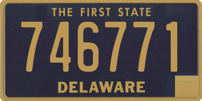 DE license plate 746771