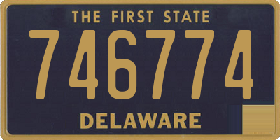 DE license plate 746774