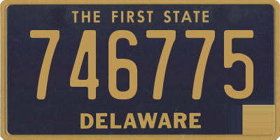 DE license plate 746775