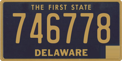 DE license plate 746778