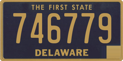 DE license plate 746779