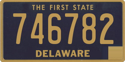 DE license plate 746782