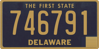DE license plate 746791