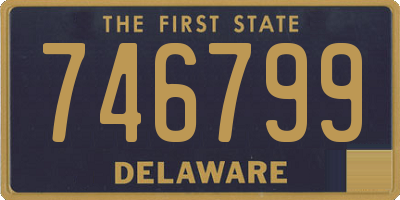 DE license plate 746799