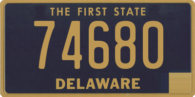 DE license plate 74680