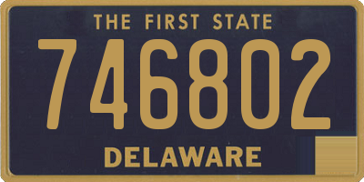 DE license plate 746802