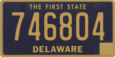 DE license plate 746804