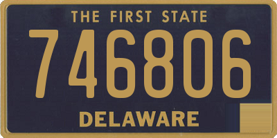 DE license plate 746806