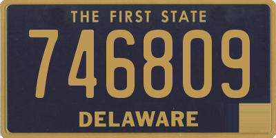 DE license plate 746809