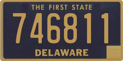 DE license plate 746811