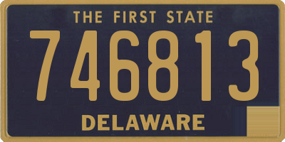 DE license plate 746813