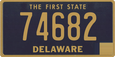 DE license plate 74682