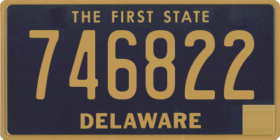 DE license plate 746822