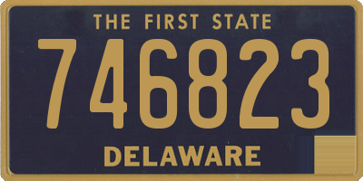 DE license plate 746823