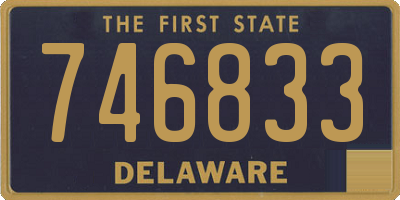 DE license plate 746833