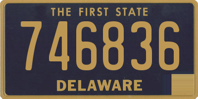 DE license plate 746836