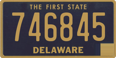 DE license plate 746845