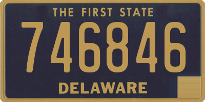 DE license plate 746846