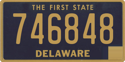 DE license plate 746848