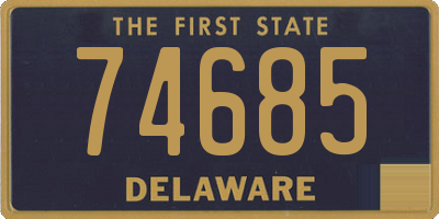 DE license plate 74685
