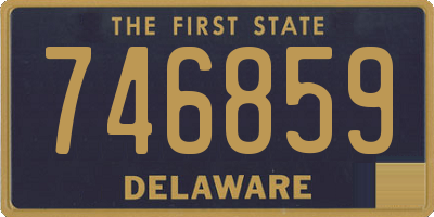 DE license plate 746859