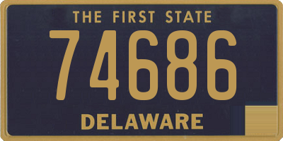 DE license plate 74686