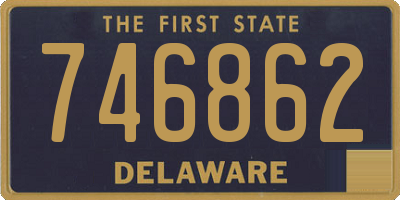 DE license plate 746862