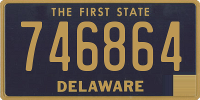 DE license plate 746864