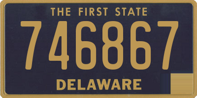 DE license plate 746867
