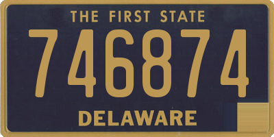 DE license plate 746874