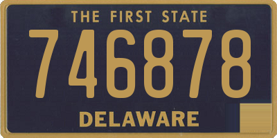 DE license plate 746878