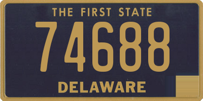 DE license plate 74688