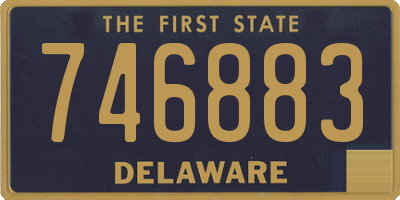 DE license plate 746883