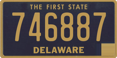 DE license plate 746887