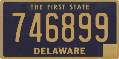 DE license plate 746899