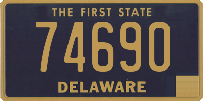 DE license plate 74690