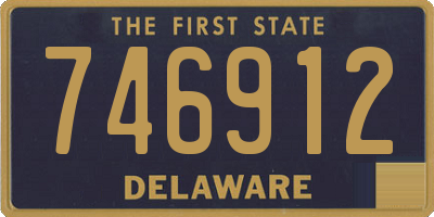 DE license plate 746912