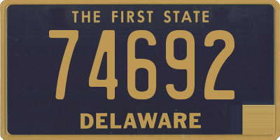 DE license plate 74692