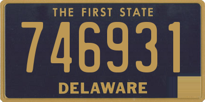 DE license plate 746931